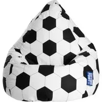 Sitting Point Sitzsack Fußball L in schwarz von Sitting Point