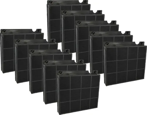 vhbw 10x Aktivkohlefilter kompatibel mit Ignis AKS437/1, AKS437/IX, AKS437IX, AKS4600, AKS4600IX, AKS464/1, AKS464IX, AKS4900IX Dunstabzugshaube