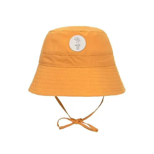 LÄSSIG Splash & Fun Baby und Kleinkind Sonnenhut Fischerhut mit UV-Schutz Gold 43-45 3-6 Monate