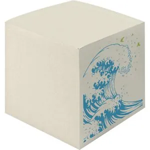 Herlitz Zettelklotz GREENline, 50033461, geleimt, 700 Blatt, grau, 9 x 9 cm