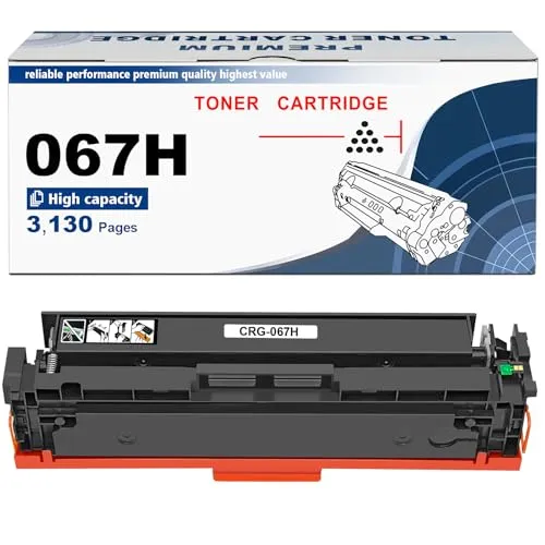 ASEKER 067H 067 H Kompatibel Tonerkartusche 3130 Seiten für Canon i-SENSYS LBP631 LBP631Cw LBP633 LBP633Cdw MF651 MF651Cw MF655 MF655Cdw MF657 MF657Cdw Drucker 10200 Seiten (Schwarz 5106C002)