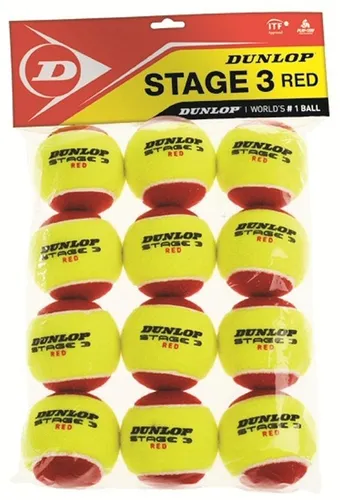 Dunlop Tennisball Stage 3 Red