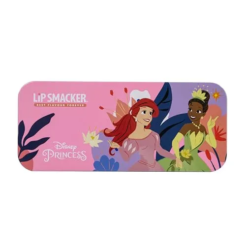 Lip Smacker Disney Princess Nagellackset-Dose, Geschenkset mit Nagellacken für Kinder, Inklusive Aufkleber Inspiriert von Disney-Prinzessinnen