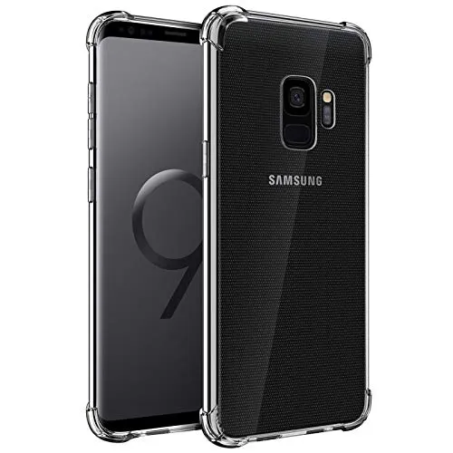 CoolGadget Rugged Handyhülle für Samsung Galaxy S9 Rugged Case, stoßdämpfende TPU Hülle Transparent Klar, kompatibel mit Samsung Galaxy S9 (5,8 Zoll)