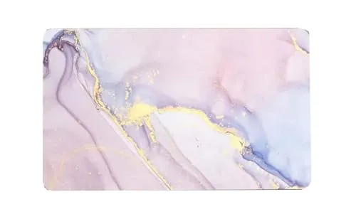 Tobil Badematte Badteppich rutschfest saugfähig Badvorleger Verschiedene Motive (Pink-010, 40x60cm)