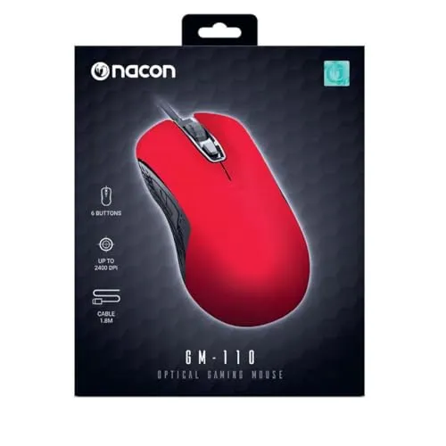 Nacon GM-110 Optische Gaming-Maus in Rot