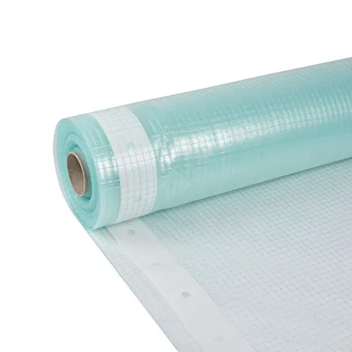 Gewächshausfolie Transparent 4 m Breite, UV-beständige Gitterfolie
