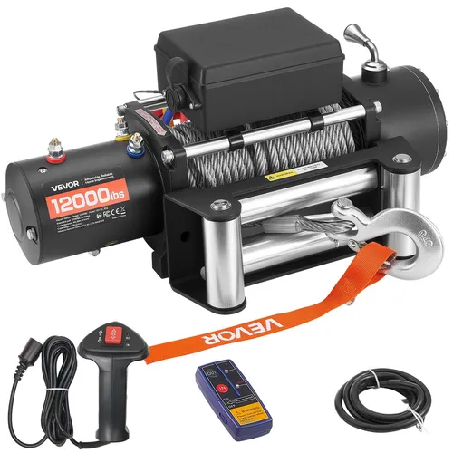VEVOR 12V Elektrische Seilwinde 5443kg