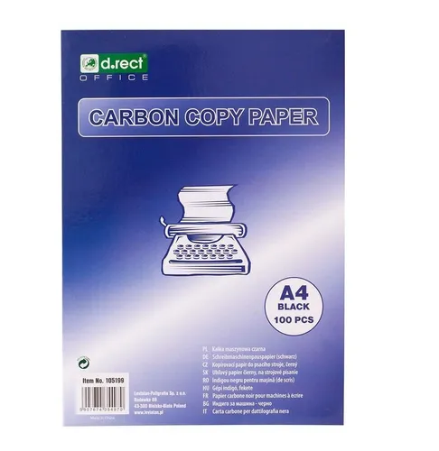 Kohlepapier schwarz A4 a'100 D.RECT