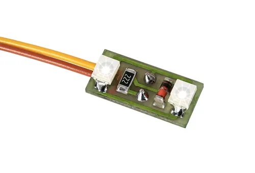 Viessmann 6018 Hausbeleuchtung mit LED´s (weiß) - Energiesparlampe in Weiß, unbemalt und vormontiert, ideal für H0 Modelleisenbahnen mit analoger Steuerung und Gleichstromversorgung.