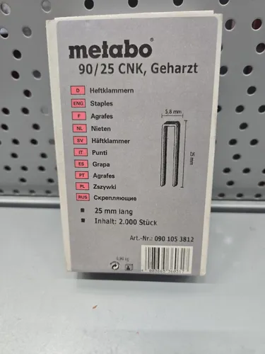 Metabo Heftklammern 90/25 CNK geharzt verzinkt - 0901053812