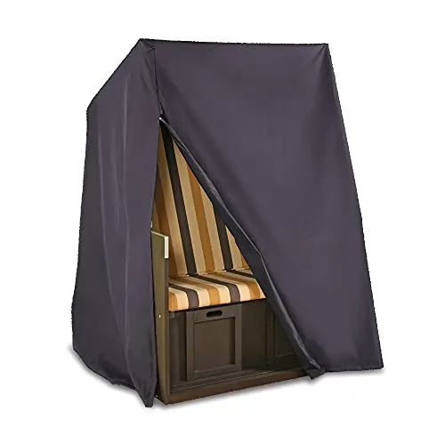 Vida GmbH Schutzhülle für Strandkorb XXL Abdeckhaube atmungsaktiv 155 x 105 cm.