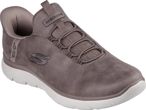 Skechers Herren Slip-ins Summits – Korlo Sneaker 232940 Braun, Schuhgröße: 42 EU - Sneaker mit Slip-ins-Technologie für einfaches Anziehen ohne Bücken. Die Air-Cooled Memory Foam Innensohle sorgt für Komfort und Atmungsaktivität, ideal für Freizeit und Alltag.