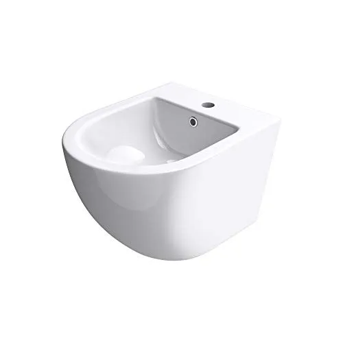 doporro Bidet Hänge-Bidet WC-Bidet - Formschönes Wand-Bidet aus Keramik - Bidets - Elegantes Design mit Wandbefestigung, ideal für platzsparende Badezimmer und hygienische Nutzung.