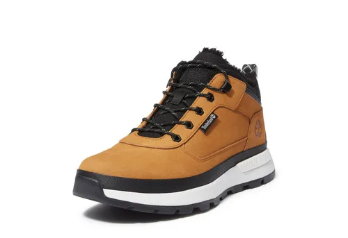 Schnürboots TIMBERLAND FIELD TREKKERLOW WARM LINED SNEAKER - Sportliche gefütterte Wintersneaker aus braunem Leder mit rutschfester Gummi-Laufsohle für optimalen Halt. Ideal für kalte Tage und lässige Looks.