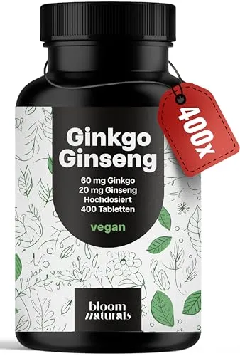 Ginkgo + Ginseng Tabletten Hochdosiert