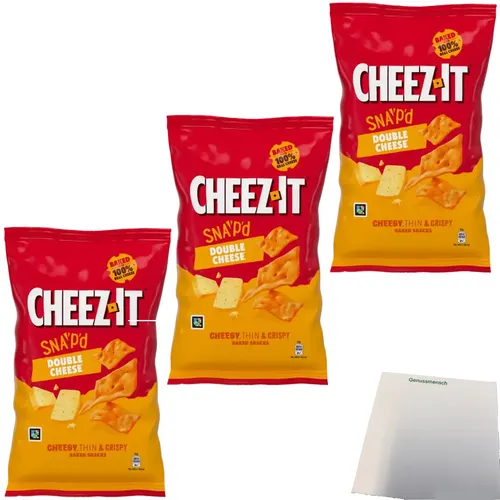 Cheez-It Double Cheese 3er Pack 3x120g Beutel usy Block von usy