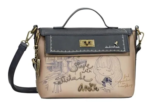 Anekke Umhängetasche Studio Crossbody Bag With Flap Multicolor - Umhängetaschen mit zeitlosem Design, geräumigem Hauptfach und verstellbarem Schulterriemen für optimalen Tragekomfort – perfekt für Alltag, Büro oder Freizeit.