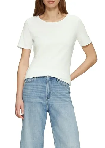 s.Oliver Damen T Shirt (DE/NL/SE/PL, Numerisch, 42, Regular, Regular, 2 x weiß)
