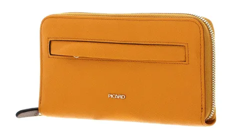 Picard Damen Portemonnaie STASH aus Echtleder Groß in orange von Picard