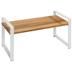 WENKO Küchenregal Mod. Louisa - Praktisches Arbeitsplattenregal aus Akazienholz - Standregale: Das Küchenregal Louisa bietet zusätzlichen Stauraum und sorgt für Ordnung. Mit harmonischem Design und kompakten Maßen von 40 x 20 x 20 cm ist es ideal für kleine Küchen.