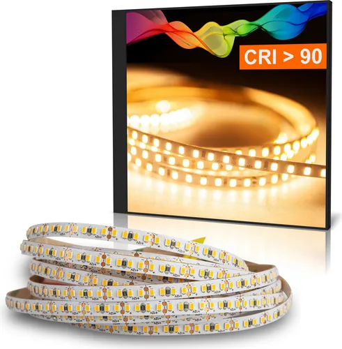 LED Strips SCHMALE 5mm breit Warmweiß (2700K) 18W 3 Meter 12V IP20 CRI 92