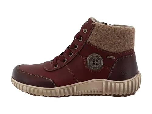 Romika Damen 84R0002005 Stiefelette in dkbordo, 40 EU - Wanderschuhe mit bequemem Logo Materialmix, ideal für lange Wanderungen und stilvolle Outdoor-Aktivitäten.