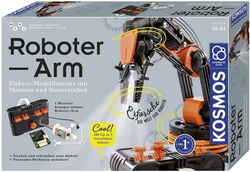 Roboter-Arm Experimentierkasten - Spielzeug für kreative Köpfe, fördert das technische Verständnis und bietet spannende Experimente für junge Tüftler.