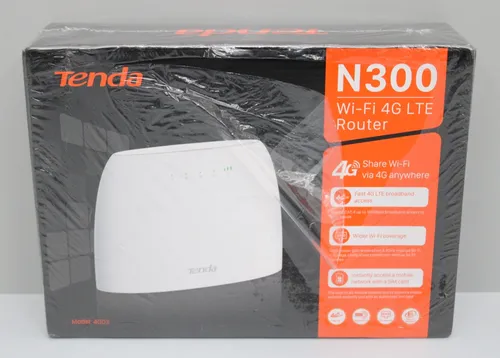 Tenda 4G03 4G LTE Router WLAN Router für SIM-Karten CAT4 300Mbit/s 2,4GHz -Weiß
