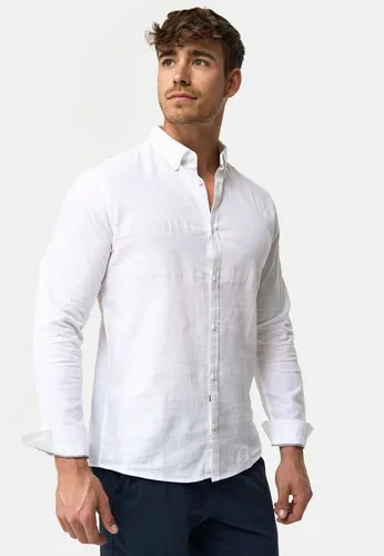 Indicode Brayden Langarmhemd für Herren mit Button-Down-Kragen - Klassisches Herrenhemd in zeitlosem Design – ideal für jeden Anlass und garantiert höchsten Tragekomfort. Das Must-Have für jede stilbewusste Garderobe.