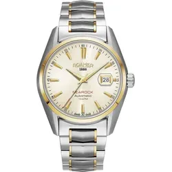 Herrenuhr ROAMER 210665 49 25 20 in klassischem Gold für Schwimmen.