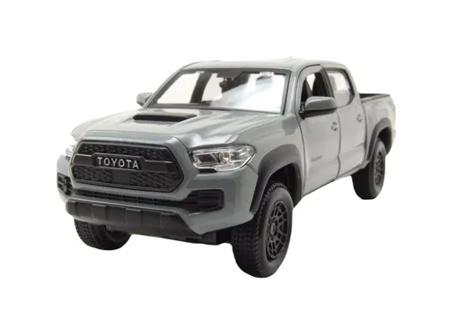 Maisto Sammlerauto Tacoma TRD PRO 21 - Maßstab 1:27, grau, mit beweglichen Türen und in praktischer Windowbox