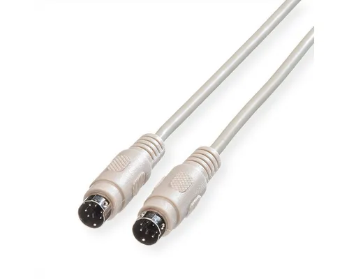 ROLINE Tastatur-Kabel-PS/2 ST/ST Computer-Kabel, PS/2 Männlich (Stecker), PS/2 Männlich (Stecker) (600.0 cm)