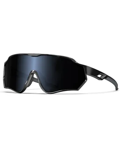 BEACOOL Fahrradbrille Herren Damen sport Sonnenbrille Schnelle Brille für Fahrrad MTB Angeln UV-Schutz Ultraleicht TR90 Rahmen