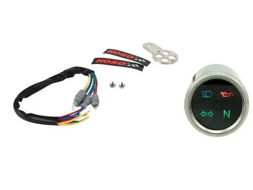 KOSO 4 in 1 Funktionsanzeige Cockpit Armatur für Motorrad Roller Moped (5-155)