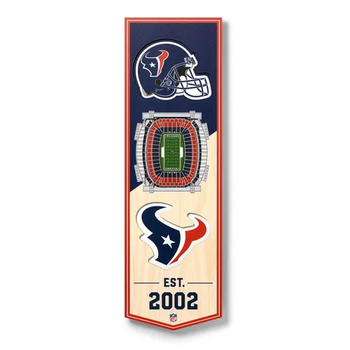 Houston Texans NFL 3D Stadium Banner Schild YouTheFan Fanshop Wanddeko Fanartike