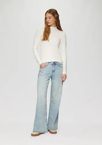 Jeans Suri Regular Fit Wide Leg blau 44/32 - Modische Jeans mit mittelhohem Bund und weitem Bein, ideal für lässige Looks. Aus hochwertigem Denim mit praktischen Gürtelschlaufen und 5-Pocket-Design.
