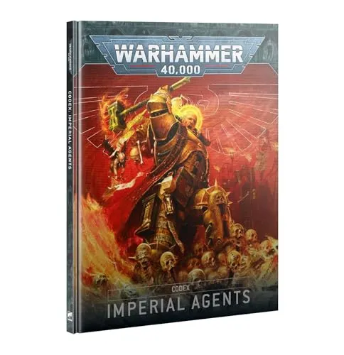 Games Workshop Warhammer 40k - Codex V.10 Agents Imperiaux (En) - Tabletop Spiele, umfassendes Regelwerk für die Imperial Agents Fraktion mit strategischen Optionen und neuen Spielmechaniken.