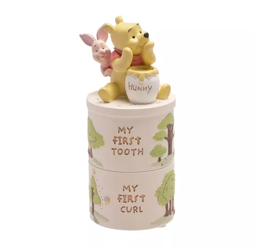 Disney Zahndose Winnie Pooh & Ferkel Zahnfee & erste Locke Baby Disneyland (2 St)