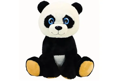 TE-Trend Kuscheltier XXL Panda 75 cm - Kuscheltiere in Großformat, flauschiger Pandabär mit Glitzeraugen, perfekt zum Kuscheln und Spielen für Kinder ab 3 Jahren.