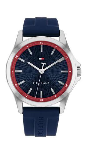 Tommy Hilfiger BRUCE 1710738, Herrenuhr mit Silikonarmband - Elegante Tommy Hilfiger Herrenuhr mit robustem Silikonarmband. Zeitloses Design und präzise Technik machen sie zum idealen Accessoire für jeden Anlass.