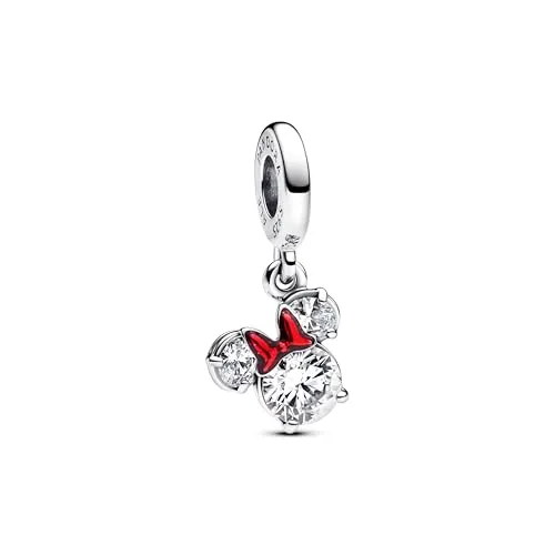 PANDORA Moments Disney Minnie Maus Charm-Anhänger in rot von Pandora