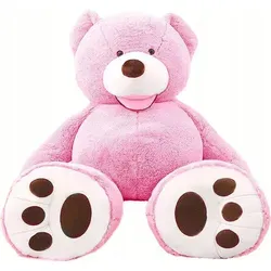 Riesen Teddybär Kuschelbär 130 cm XL pink Plüschbär
