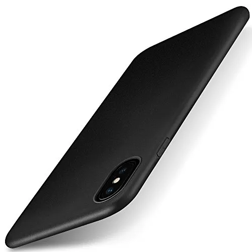 X-level für iPhone X Hülle, iPhone XS Hülle, [Guardian Serie] Soft Flex TPU Case Ultradünn Handyhülle Silikon Bumper Cover Schutz Tasche Schutzhülle Kompatibel mit iPhone X/iPhone XS - Schwarz