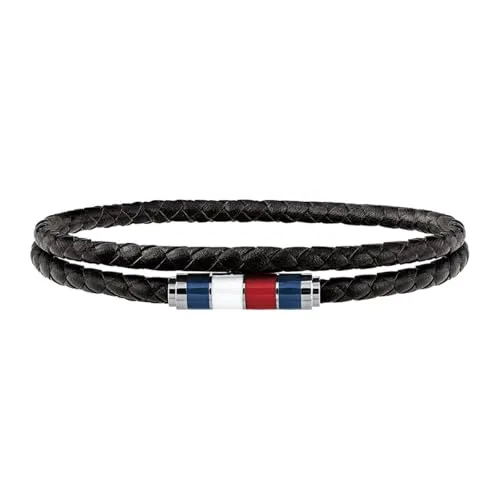 Tommy Hilfiger Jewelry 2790056 Armband aus Leder - Elegantes Lederarmband von Tommy Hilfiger, kombiniert mit Edelstahl, ideal für stilbewusste Männer und Frauen. Lieferung in Originalverpackung.