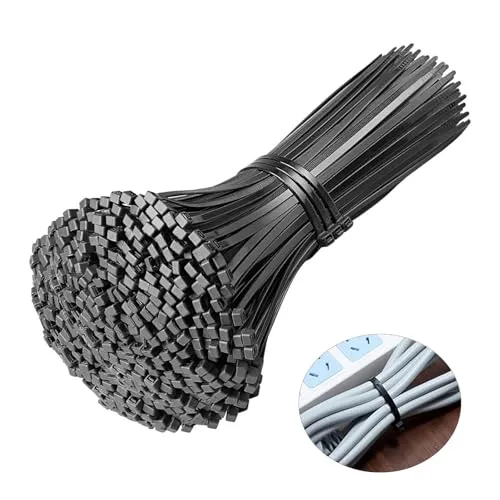 Yolistar 250 Stück Kabelbinder Schwarz 300mm x 3.6 mm, Hitzebeständig, Korrosionbeständigkeit, gute Isolierung nicht leicht zu altern, für Kabelmanagement,Gartenarbeit,Wohnen,Werkstätten