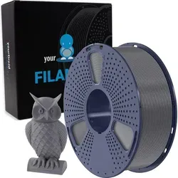 yourDroid PLA+ Filament Grau 1.75mm 1kg