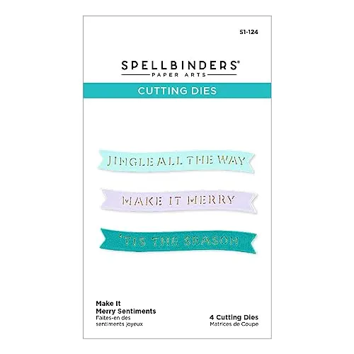 Spellbinders Make It Merry Sentiments Stanzformen aus der Make It Merry Kollektion