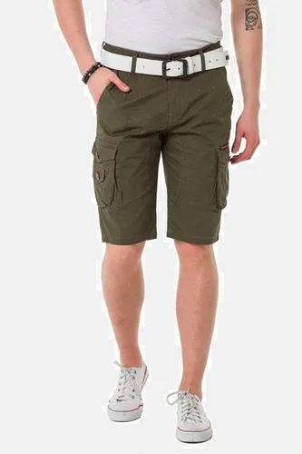 Cipo & Baxx Jeansbermudas CK265 - Herren-Shorts in Khaki mit praktischen Beintaschen, perfekt für Freizeit und aktive Tage. Pflegeleicht und angenehm zu tragen.