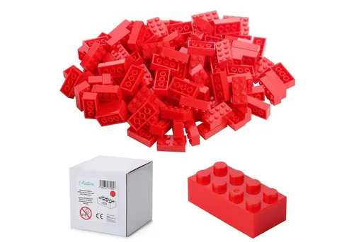 Katara 120 Steckbausteine 4x2 Noppen, Spielzeug Konstruktionsspielsteine, (Packung), 100% Kompatibel Sluban, Papimax, Q-Bricks, LEGO®